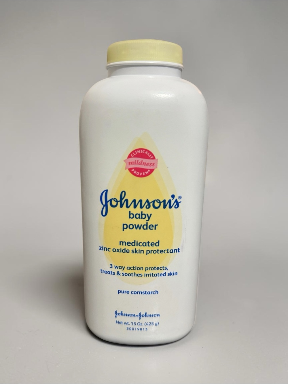 Johnson's Baby Powder Medicated Zinc Oxide 15 Oz Cornstarch Unsealed NEW Rare